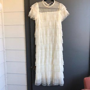 Zara mesh  dotted dress, size S